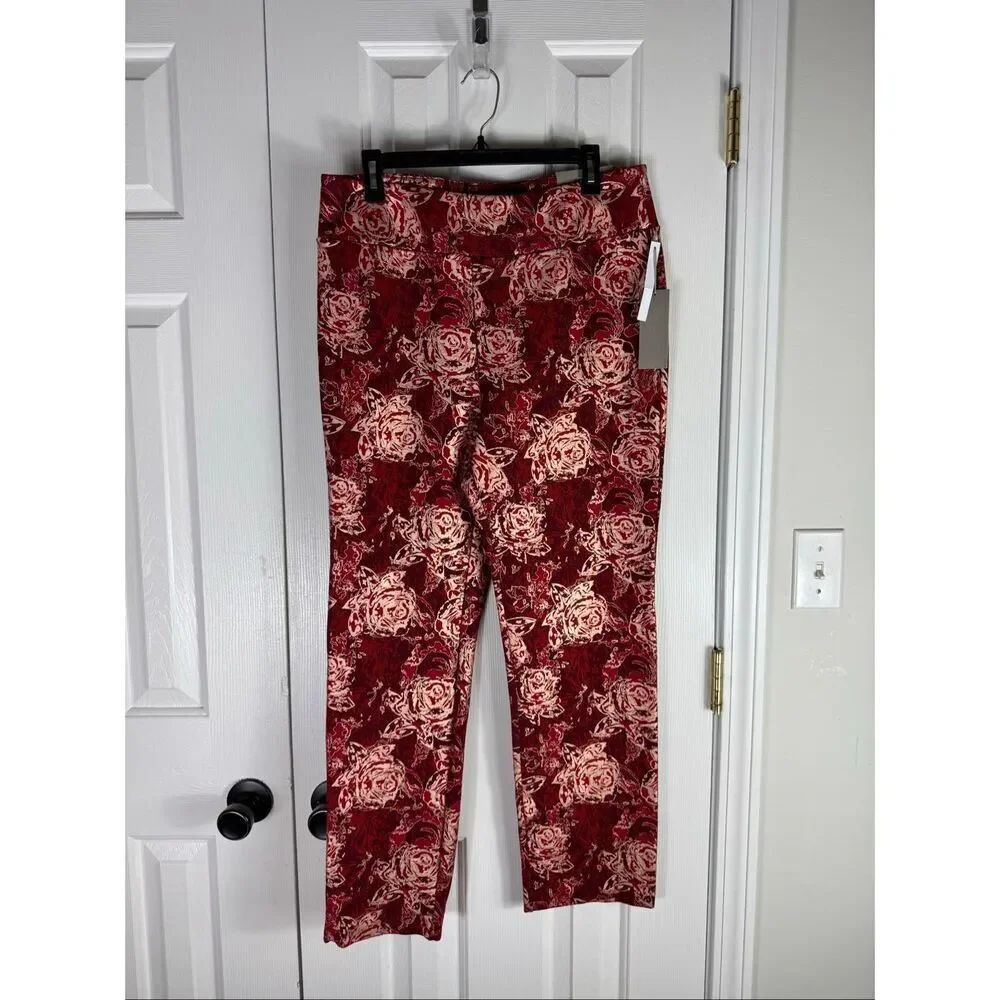 NWT Soft Surroundings Perfecr Ponte Straight Leg Womens Serrano Pants Size L 14/